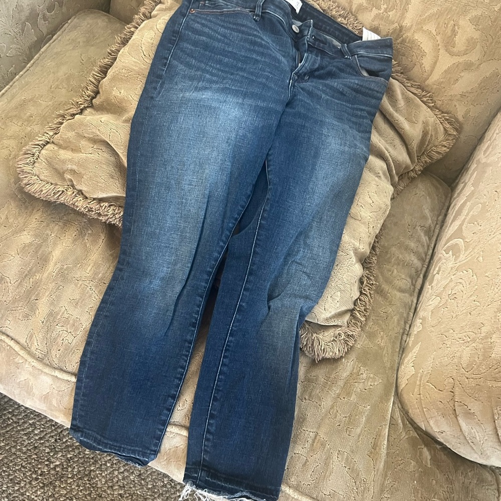 Abercrombie & Fitch Mid-Rise Skinny Jeans - Blue
